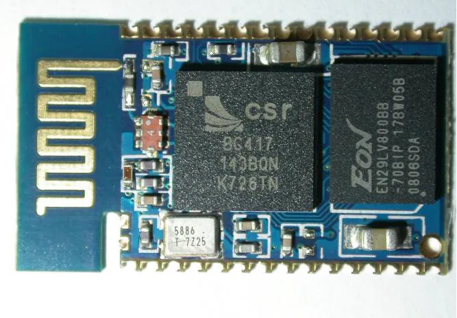 BTM-182 with a CSR BlueCore4 chip. The two modules, side by side show same layout and features with slight differences in chips used.
